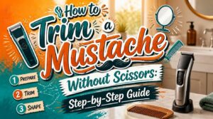 trim mustache without scissors