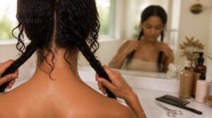 use braids or pigtails for even trims use braids or pigtails for even trims