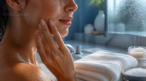 use damp, clean skin use damp, clean skin
