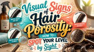 visual signs of hair porosity levels