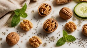 walnuts and chia seeds walnuts and chia seeds