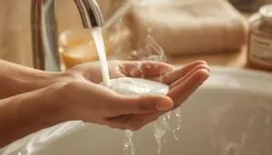 apply with lukewarm water apply with lukewarm water