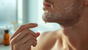 applying serum after shaving applying serum after shaving