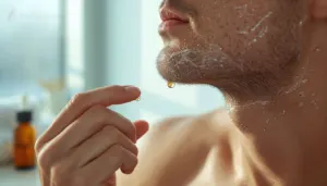 applying serum after shaving applying serum after shaving