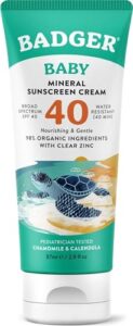 Badger Mineral Baby Sunscreen Cream, B08Y99RBYN
