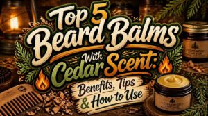 beard balm with cedar scent beard balm with cedar scent