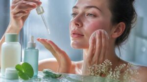 calming toner and serum layering calming toner and serum layering