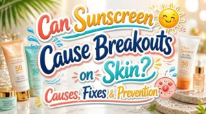 can sunscreen cause breakouts on skin