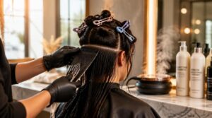 clarifying and sectioning hair clarifying and sectioning hair