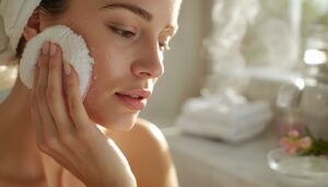 cleanse and pat skin dry cleanse and pat skin dry