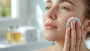 cleanse damp skin gently cleanse damp skin gently