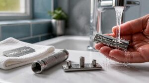 disassemble and rinse razor disassemble and rinse razor