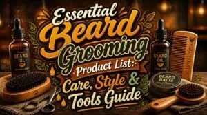 essential beard grooming product list