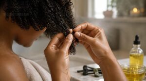 finger-detangle large knots first finger-detangle large knots first