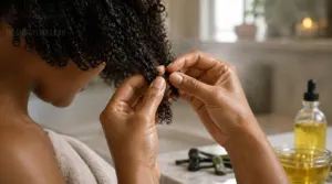 finger-detangle large knots first finger-detangle large knots first