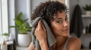 gently blot with microfiber gently blot with microfiber