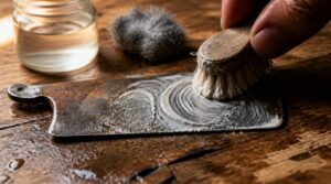 gently scrub rusted blade flats gently scrub rusted blade flats