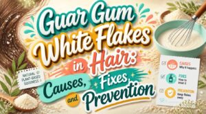 guar gum white flakes in hair guar gum white flakes in hair