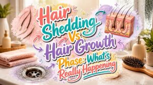 hair shedding vs hair growth phase