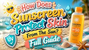 how does sunscreen protect skin from sun