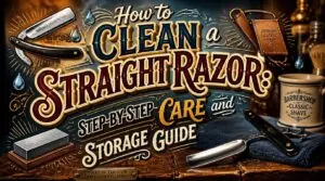 how to clean a straight razor