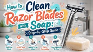 how to clean razor blades with soap