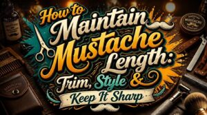 how to maintain mustache length