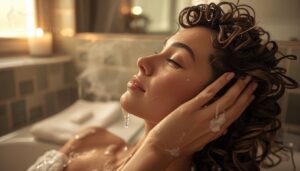 massage the scalp gently massage the scalp gently