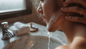 prepare skin with warm water prepare skin with warm water