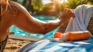 reapply after swimming or sweating reapply after swimming or sweating