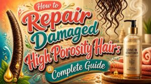repairing damaged high porosity hair