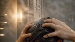 shampoo scalp with lukewarm water shampoo scalp with lukewarm water