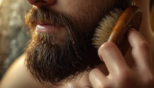 shape beard hair downward shape beard hair downward