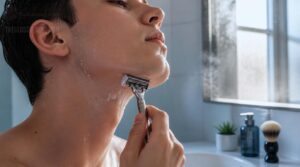 shave with hair growth shave with hair growth