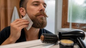 styling flyaways and mustache hairs styling flyaways and mustache hairs