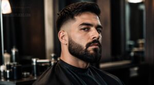 taper sides, keep chin fuller taper sides, keep chin fuller