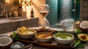time, rinse, and condition time, rinse, and condition
