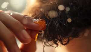 warm balm between fingertips warm balm between fingertips