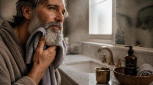 wash and towel-dry beard wash and towel-dry beard