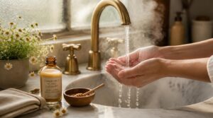 wash with gentle cleanser wash with gentle cleanser