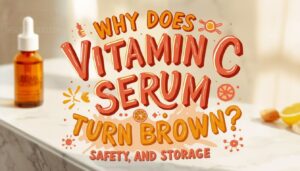 why does vitamin c serum turn brown