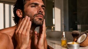 apply pre-shave oil apply pre-shave oil