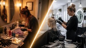 at-home vs. salon hair color correction at-home vs. salon hair color correction