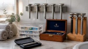clever storage for razor collections clever storage for razor collections