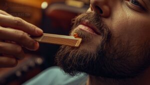 comb hairs downward comb hairs downward