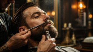 define lines, mustache, and sideburns define lines, mustache, and sideburns