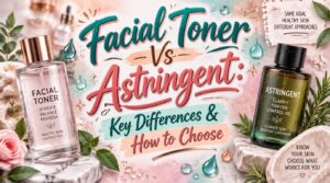 facial toner vs astringent difference