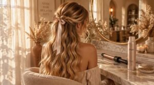 half-up boho styles half-up boho styles