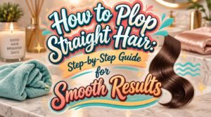 how to plop straight hair how to plop straight hair