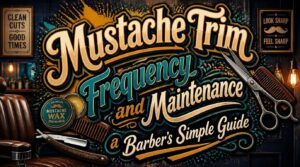 mustache trim frequency and maintenance